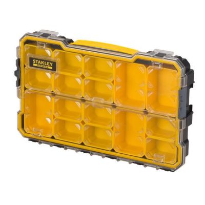 5. Stanley FMST1-75779 Werkzeugkasten, Kleinteilebox, Polycarbonat (PC), Schwarz, Gelb