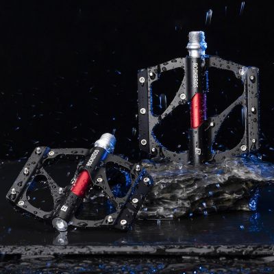 3. Rockbros 2020-12BBK Plattform-Fahrradpedale aus Aluminium – Schwarz