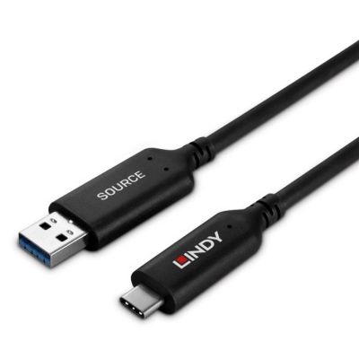 3. 10 m Lindy USB 3.2 Gen 1 Typ-A auf Typ-C Hybridkabel