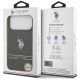 8. US Polo DH und Bottom Stripe Logo MagSafe Hülle für iPhone 17 Pro Max - Schwarz