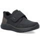 Rieker B1854-00 Herren-Komfortschuhe, schwarz, mit Klettverschluss