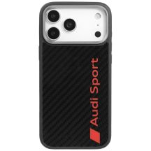 Audi R8 Carbon Fiber MagSafe Case für iPhone 17 Pro Max - Schwarz