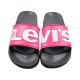 4. Levi's June L Damen-Flip-Flops, pink und schwarz, VPOL0239S-3841