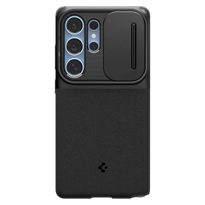 2. Spigen Optik Armor Hülle für Samsung Galaxy S25 Ultra - Schwarz