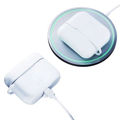 7. 3mk Silikon-AirPods-Hülle für AirPods Pro / AirPods Pro 2 – weiß