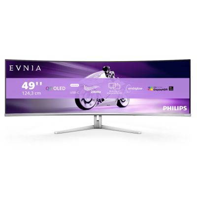 19. Philips Evnia 8000 49M2C8900/00 Computermonitor 124,2 cm (48,9 Zoll) 5120 x 1440 Pixel Dual QHD QDOLED Weiß