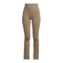 Spodnie damskie CASALL Seamless Rib Slit Pants kolor zielony