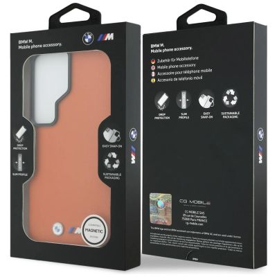 8. BMW M Metal Logo MagSafe Hülle für Samsung Galaxy S26 Ultra – Orange