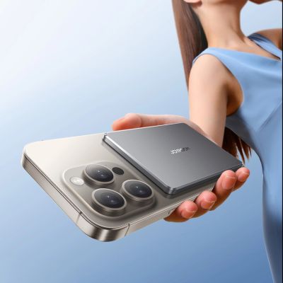 10. Powerbank Joyroom JR-PBM08 5000mAh 20W ultradünn mit induktivem Laden - grau