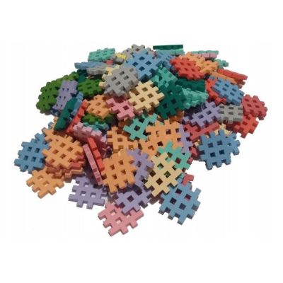 6. Marioinex Mini-Waffel-Bausteine, 140 Teile, Pastell