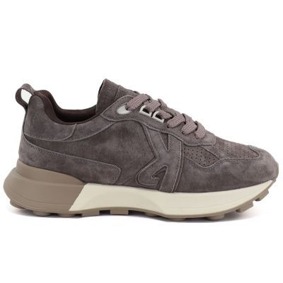 2. Braune Plateau-Sneaker aus Leder, Kobbo FIO27-67048