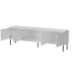 2. TV-Schrank ABI 4D 200x38x62 weiß matt