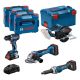 Bosch Combi-Kit 4 Geräte 18V Batterie