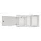 2. LANBERG Wandregal 19" 6HE 600x450 Metalltür Grau (Bausatz) WF01-6406-00S