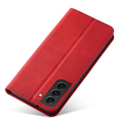 4. Magnet Fancy Case für Samsung Galaxy S23+ Flip Cover Wallet Stand rot