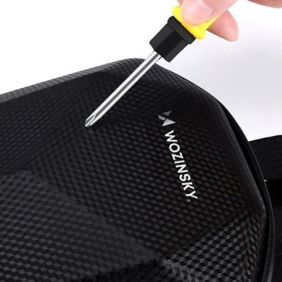 18. Wozinsky wasserdichte Lenkertasche für den Scooter, Scooter-Tasche, 4 l, schwarz (WSB2BK)