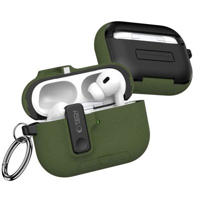 3. Tech-Protect Slim Hook Case für AirPods Pro 3 – Grün