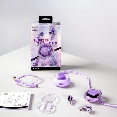 8. Acefast T8 TWS Bluetooth-Funkkopfhörer – Rosa
