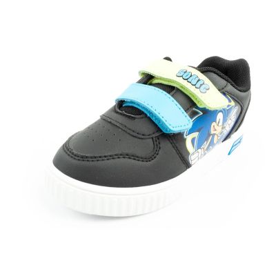 12. Leomil Sonic Kinder Sportschuhe Leichte Sneakers mit Klettverschluss Schwarz