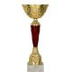 3. Becher aus Gold und Burgunderrot