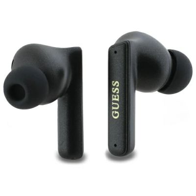 5. Guess Bluetooth-Kopfhörer GUTWST88MCTGK TWS + Dockingstation schwarz/schwarzes Kapsel-gedrucktes Logo