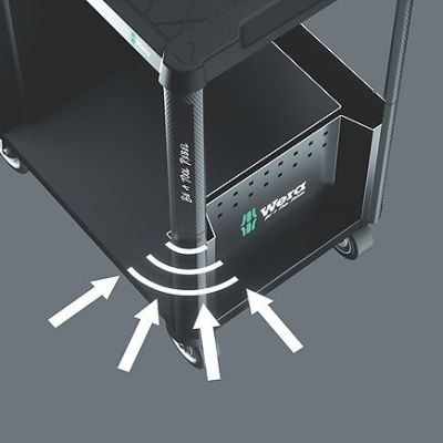3. 1 Tool Rebel 9700 Werkstattwagen mit Ausrüstung, 78 Teile