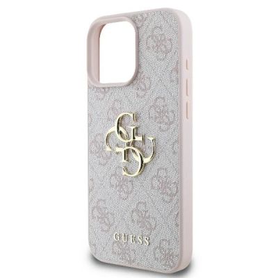 6. Guess 4G Big Logo Case für iPhone 16 Pro Max - Rosa