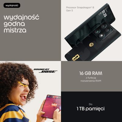12. Motorola Razr Fold, 20,6 cm (8,09 Zoll), Dual-SIM, Android 16.0, 5G, USB Typ-C, 16 GB Speicher, 512 GB Speicher, 6000 mAh Akku, Schwarz