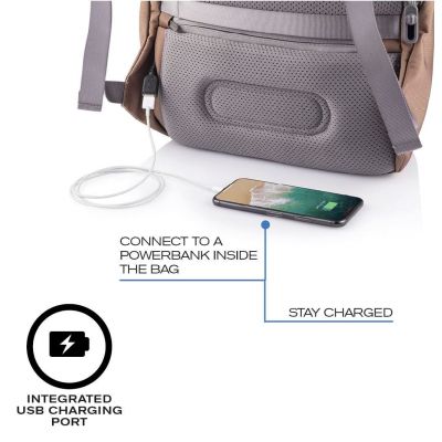12. XD DESIGN ANTI-DIEBSTAHL-RUCKSACK BOBBY SOFT BRAUN P/N: P705.796