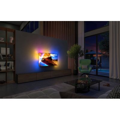 10. Philips OLED 4K Ambilight 55OLED770/12 55" Smart TV mit TITAN UHD-Betriebssystem, Grau