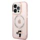 2. Karl Lagerfeld Iconic Karl&Choupette MagSafe Hülle für iPhone 14 Pro Max – Pink