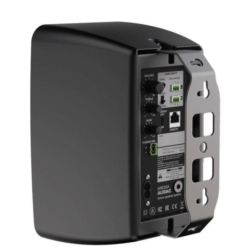 3. AUDAC 2-Wege-Stereo-Lautsprechersystem 2x40W Schwarz