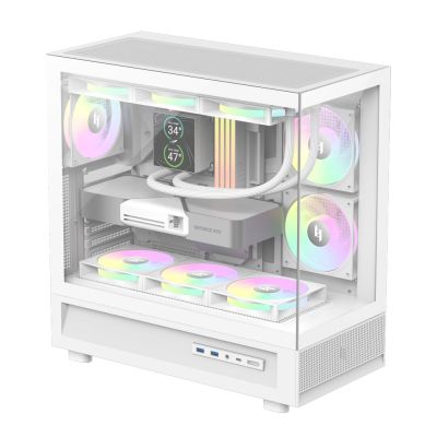 6. GameMax NEX C51 WH Computersicherheit & Halterungen Weiß