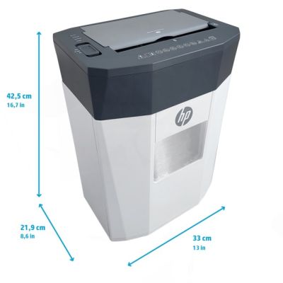 10. HP OneShred Auto 80CC Aktenvernichter HPN281780CCOF-05 Kreuzschnitt 68dB 22cm Weiß