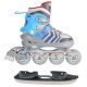 15. NH18192 4-in-1 GRAU-BLAU GRÖSSE L (39-43) ROLLSCHUHE MIT HOCKEY-ÄRMEL NILS EXTREME