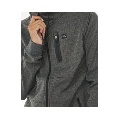 11. RIP CURL Anti Series Departed Zip Thru Sweatshirt Braun