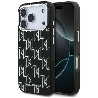 Karl Lagerfeld IML KL Monogram MagSafe Case für iPhone 17 Pro - Schwarz