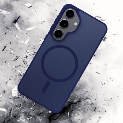 29. 3mk Smoke MagCase für Samsung Galaxy S25 - Blau-Transparent