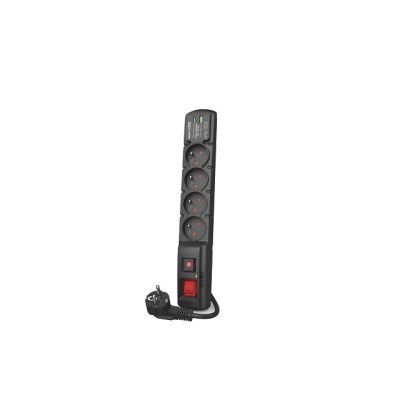 Acar F4 USB-A+C-Überspannungsschutz (Schnellladegerät) 3 m; schwarz