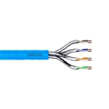 DIGITUS Installationskabel Kat. 6A, U/FTP, DCA, AWG 23/1, LSOH, 500 m, blau, auf Rolle