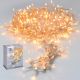 7. Lichterkette für den Weihnachtsbaum, 120 LEDs, warmweiß, transparentes Kabel