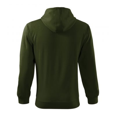 4. Trendiges Sweatshirt mit Reißverschluss für Herren (Militär)
