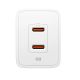 2. Spigen Essential EE472EU 2-Port USC-C 47W Wandladegerät – weiß