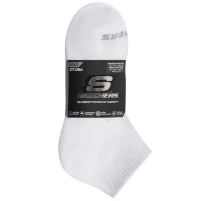2. Skechers 5er-Pack Unisex 1/2 Frottee Viertelrund-Sneaker S602095-100 Weiß 39-42