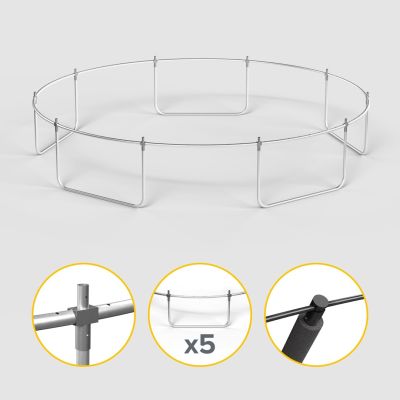 11. REBEL ACTIVE TRAMPOLINE PRO 15FT/457CM, NETZ, LEITER RBA-8005