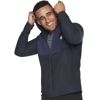 3. Skechers Ultra Go Lite Full Zip Hoodie MJA268-NVY Marineblau M