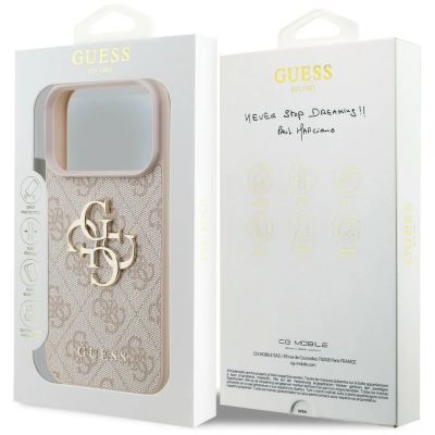 8. Guess 4G Big Logo Hülle für iPhone 17 Pro / 18 Pro - Pink