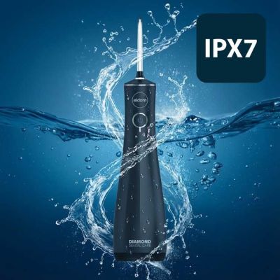 13. ELDOM Bewässerungsgerät RY200C, 230 ml, kabellos, Betriebszeit 60 Min., Ladezeit ca. 6 Std., Reiseetui, USB-Kabel, IPX7, Schwarz