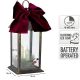 5. LED-Adventslaterne, 30 cm, 3 Kerzen