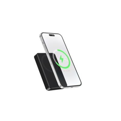 4. GEMBIRD DRAHTLOSE MAGNETISCHE POWERBANK 15 W 10000 mAh, SCHWARZ